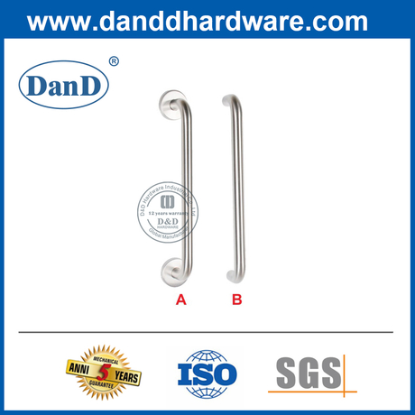 Tay nắm kéo một bên bằng thép không gỉ 304 cho cửa kính vào-DDPH019