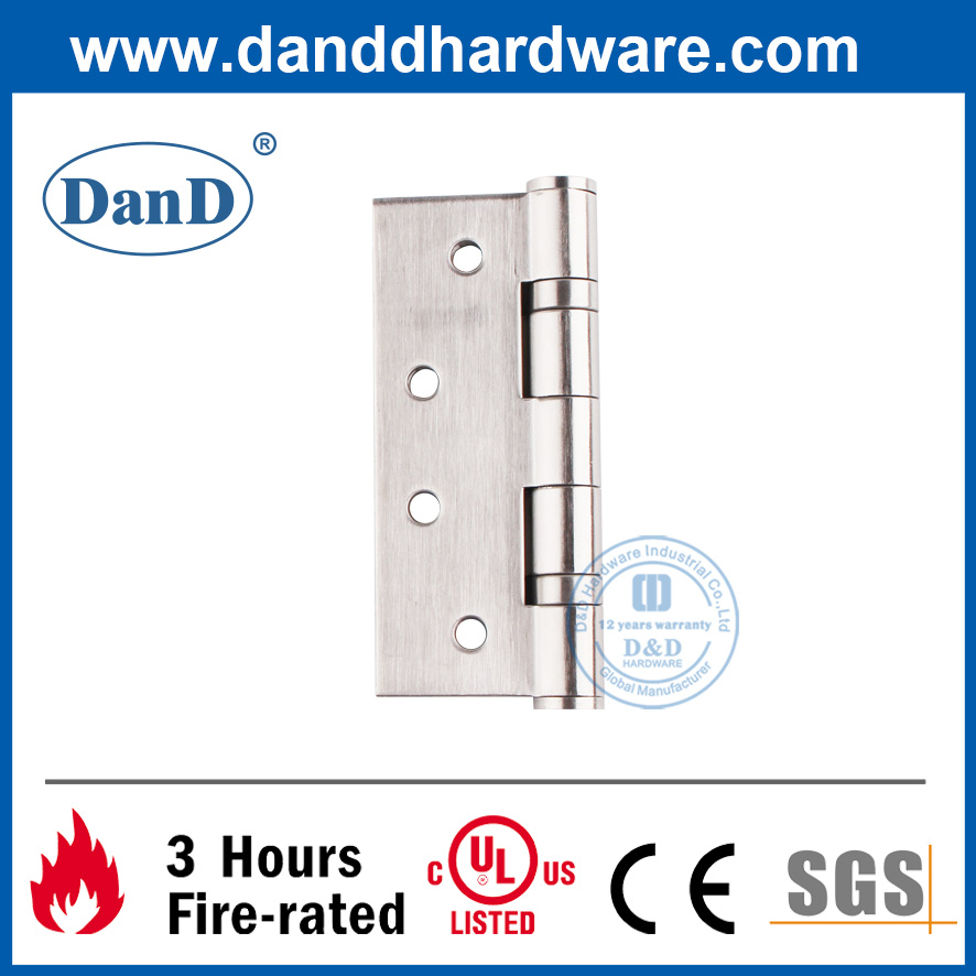 Bản lề vòng bi chống cháy SUS316 được liệt kê trong danh sách UL cho cửa kim loại-DDSS001-FR-4X3X3