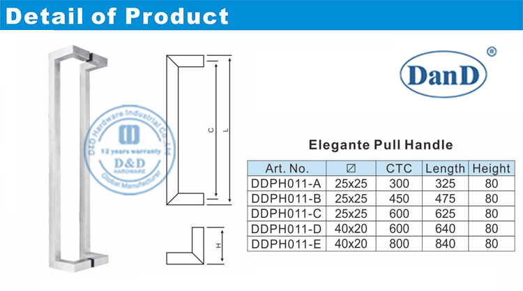 Tay nắm cửa k&iacute;nh k&eacute;o-DV&agrave;DPhần cứng