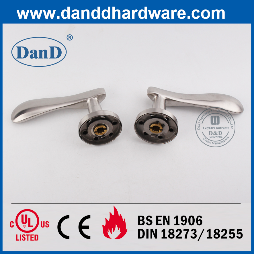 SS304 Tay nắm cửa phòng ngủ kiểu sóng hiện đại riêng tư-DDSH014