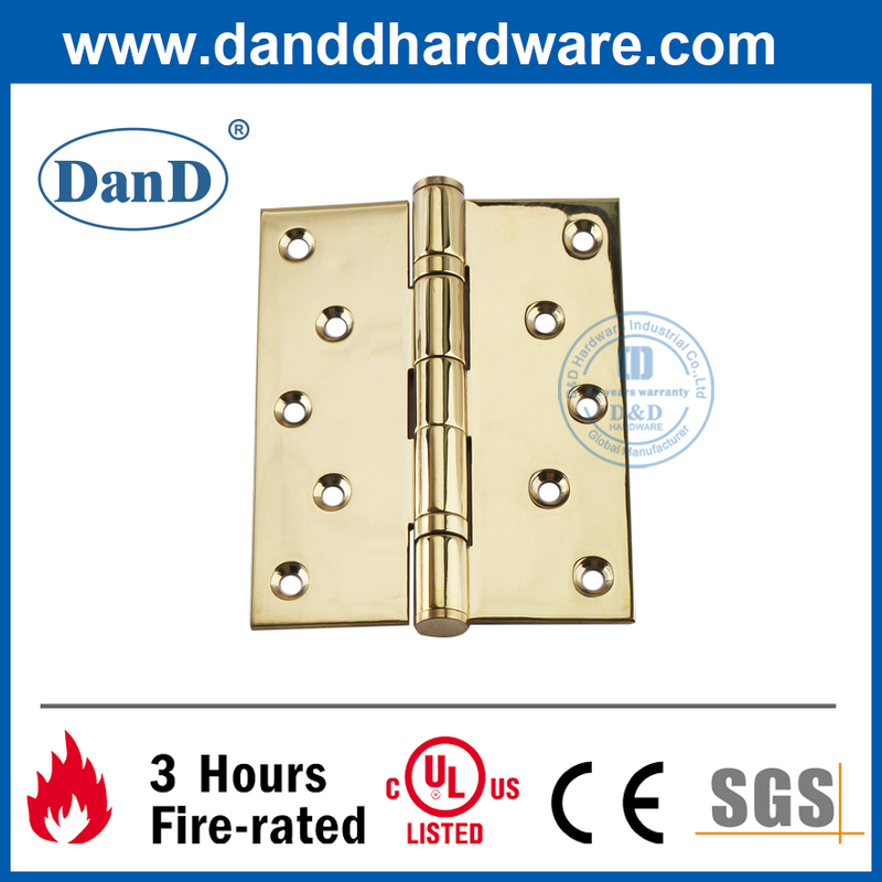 Bản lề cửa composite chống cháy bằng thép không gỉ 304 được đánh bóng-DDSS011B-5X4X3