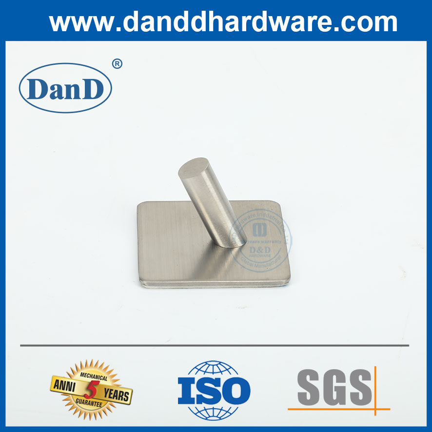 Móc treo tường phòng tắm màu bạc vàng Matte Black Coat Hooks Móc áo hiện đại-DDTC016