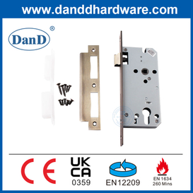 Bảo mật chất lượng cao Khóa thân cửa bằng đồng thau cổ Châu Âu với CE EN12209-DDML009-5572