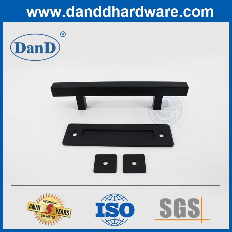 Tay cầm xả cửa chuồng bằng thép không gỉ Tay cầm kéo cửa chuồng màu đen mờ-DDBD104