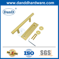 Tay nắm cửa trượt bên ngoài bằng thép không gỉ Tay nắm cửa chuồng bằng vàng-DDBD102