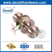 Tay nắm cửa bằng đồng cổ bằng hợp kim kẽm đẹp có khóa-DDLK057