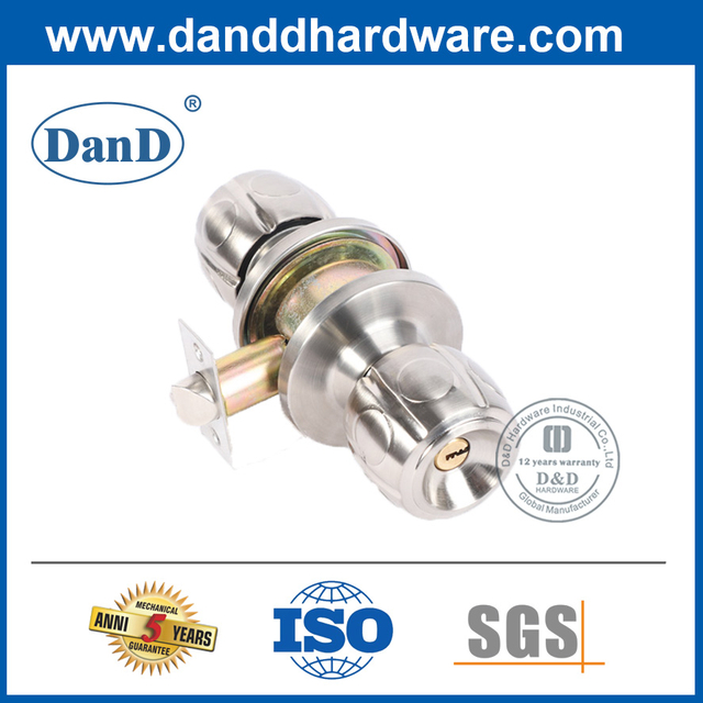 Núm cửa khóa đôi bằng hợp kim kẽm an toàn cho cửa gỗ-DDLK044