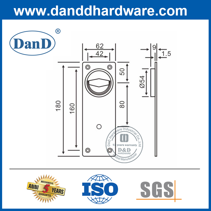 Vòng kéo xả bằng thép không gỉ có tấm-DDFH015