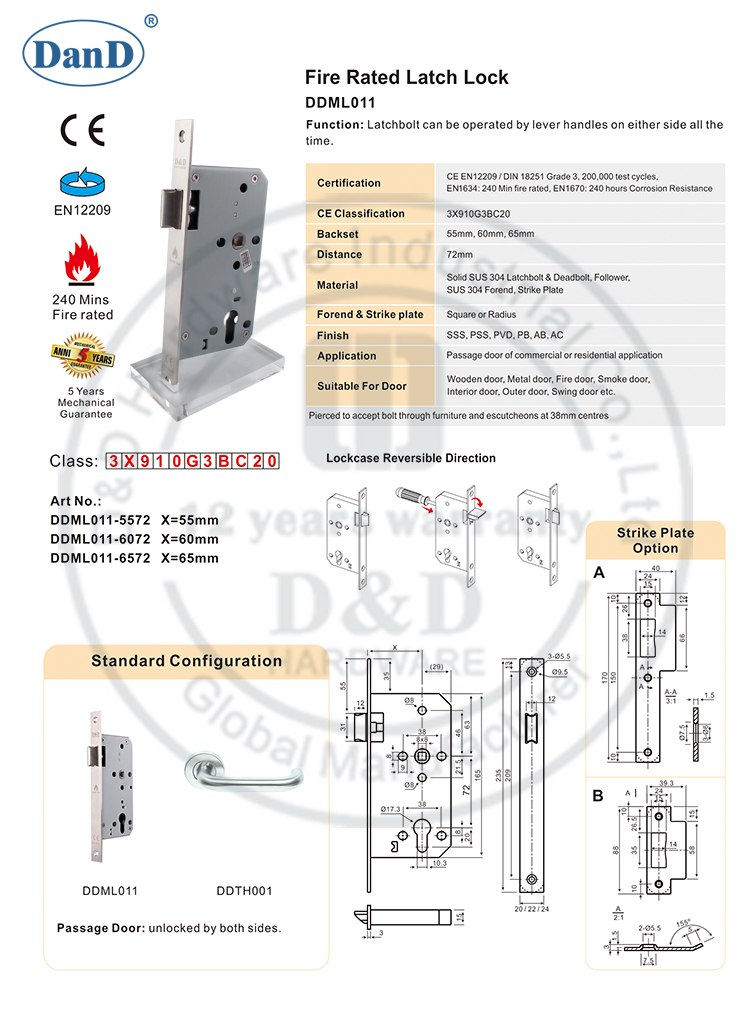 Kh&oacute;a phần cứng Latch-D v&agrave; D
