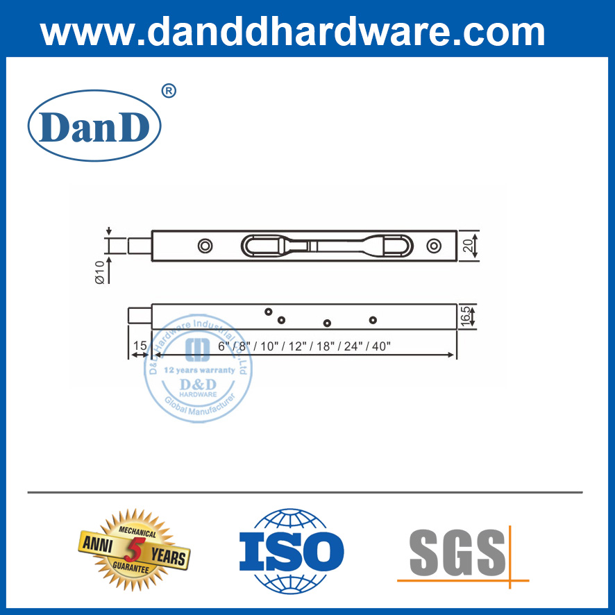 Bu lông xả loại hộp bằng thép không gỉ cho cửa giảm chấn đôi-DDDB008