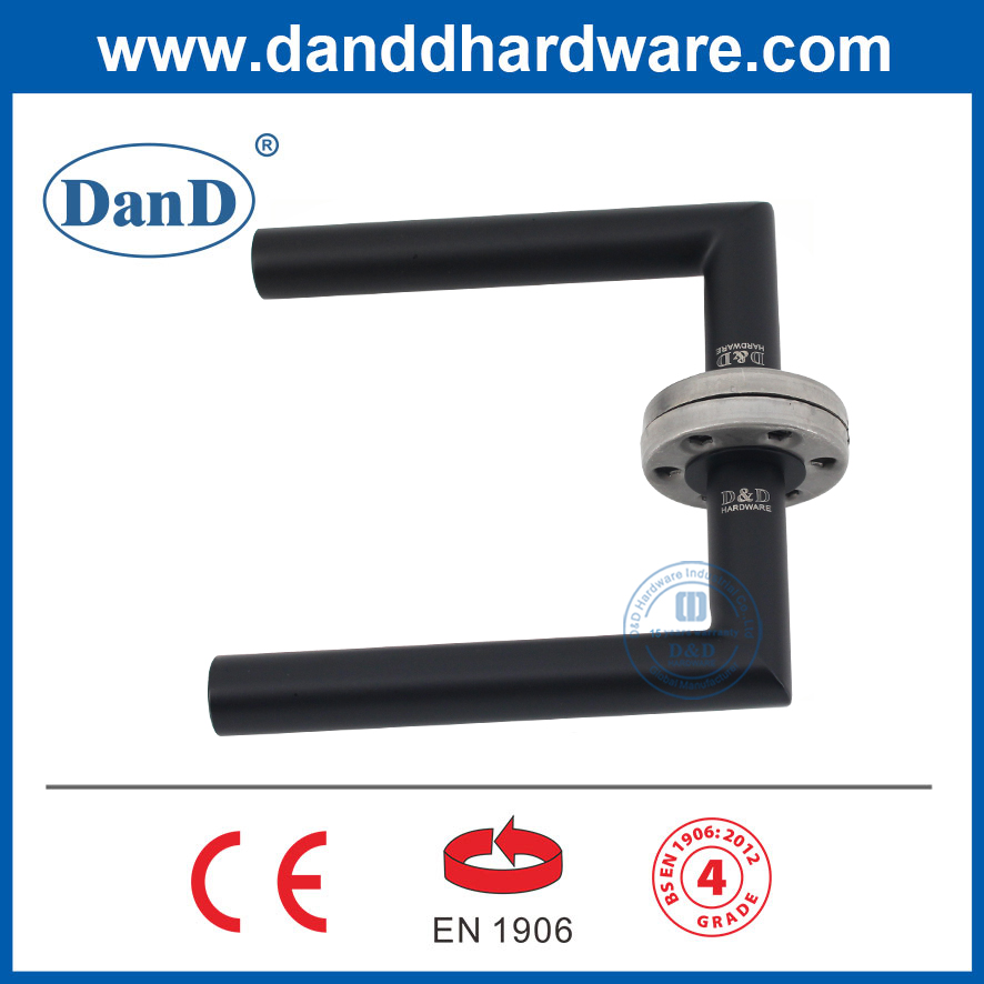 EN1906 Tay nắm cửa inox loại 4 màu đen cho cửa kim loại và cửa gỗ-DDTH003