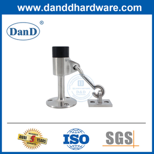 Nút chặn cửa cao hiện đại màu bạc Nút chặn tường sàn cửa thép không gỉ-DDDS038