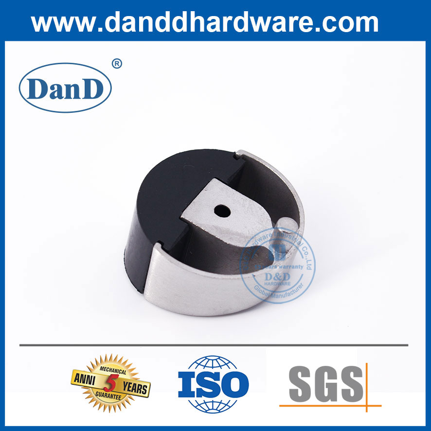 Chặn cửa chất lượng cao Chặn cửa bằng thép không gỉ Satin cho sàn-DDDS006