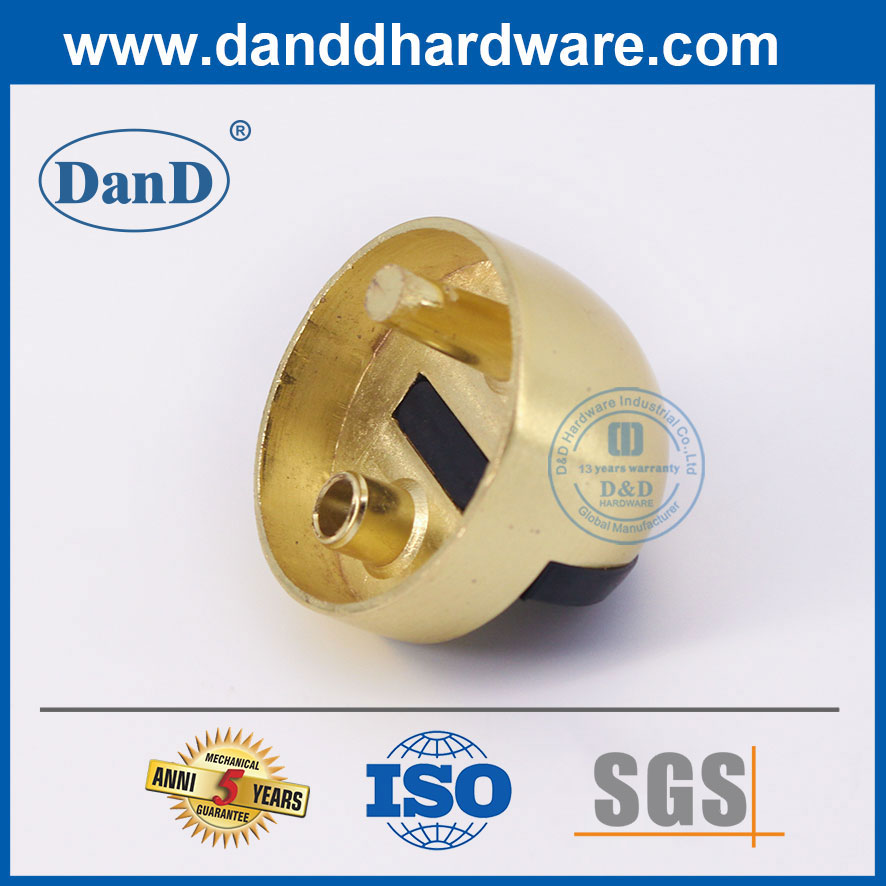 Chặn cửa bên ngoài bằng đồng thau Satin Hợp kim kẽm Chặn cửa hiện đại-DDDS002