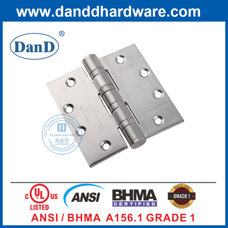 Bản lề thép không gỉ 316 hạng nặng với chứng nhận ANSI cấp 1- DDSS001-ANSI-1-4.5x4.5x4.6