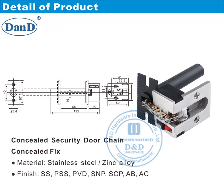 Khóa xích trên cửa