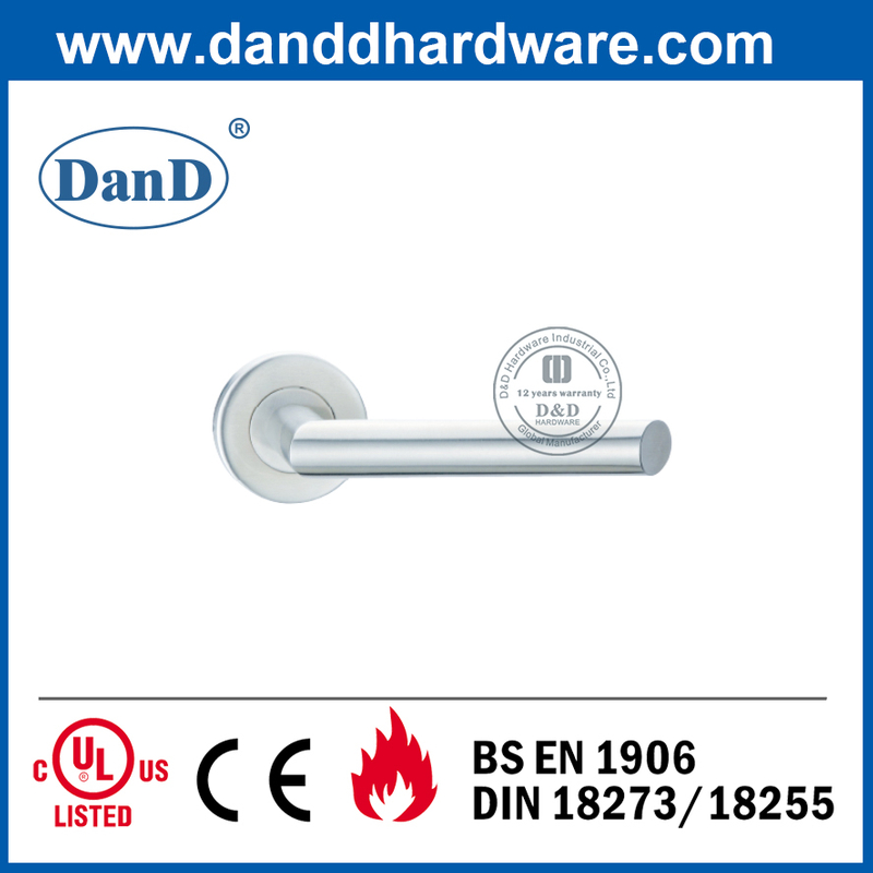 Tay nắm cửa thương mại chống cháy theo phong cách châu Âu SUS304 loại 4-DDTH012