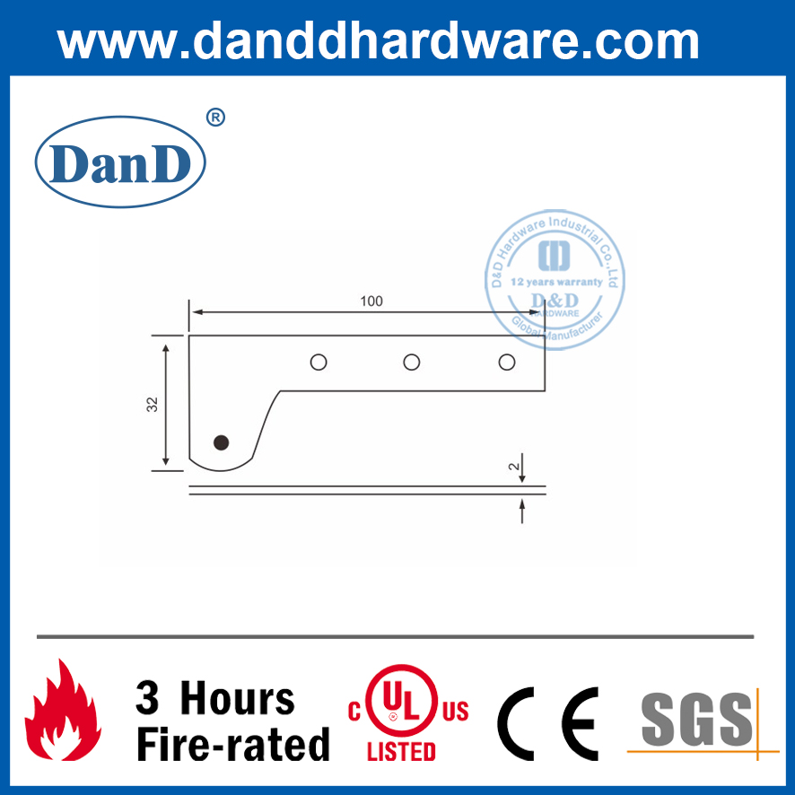 Bản lề xoay 90 độ cấp 201 cho cửa xoay-DDSS051