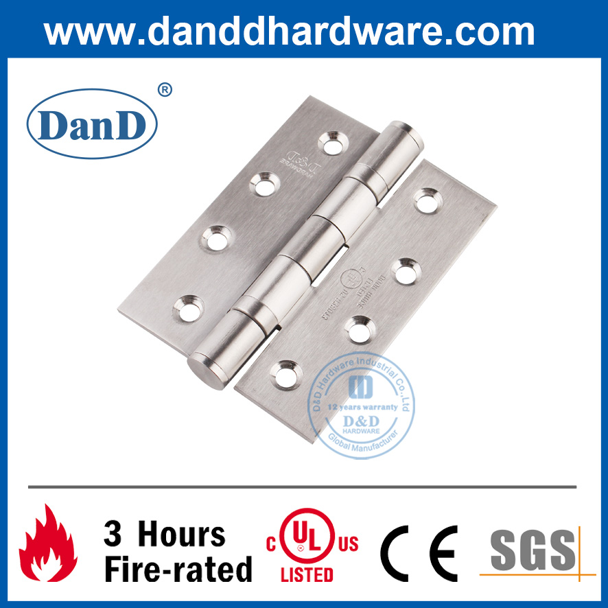 Bản lề cửa trước chống bão bằng thép không gỉ 304 có danh sách UL-DDSS001-FR-4X3X3
