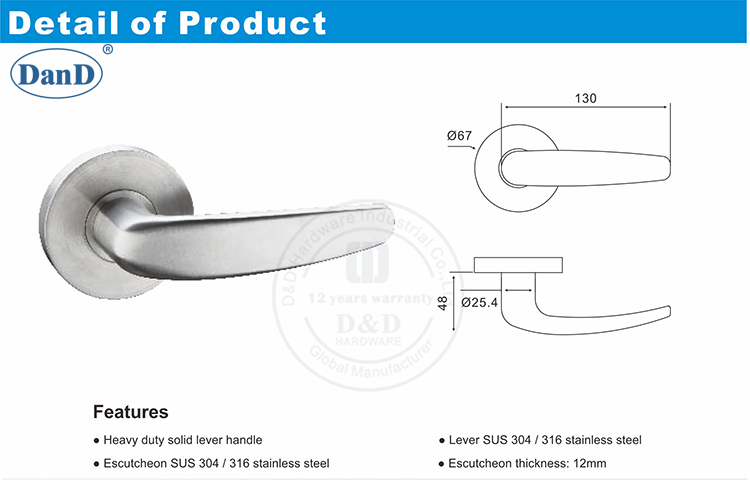 Phần cứng tay nắm cửa-D và D hiện đại của Mỹ