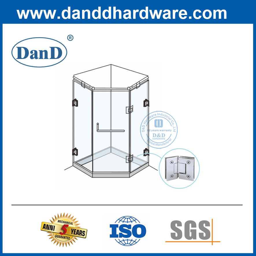 Bản lề cửa tắm kính chịu lực SUS304 cho cửa phòng tắm-DDGH003