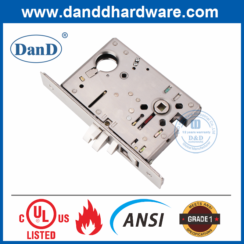 Khóa cửa vào bằng thép không gỉ 304 loại 1 ANSI-DDAL04
