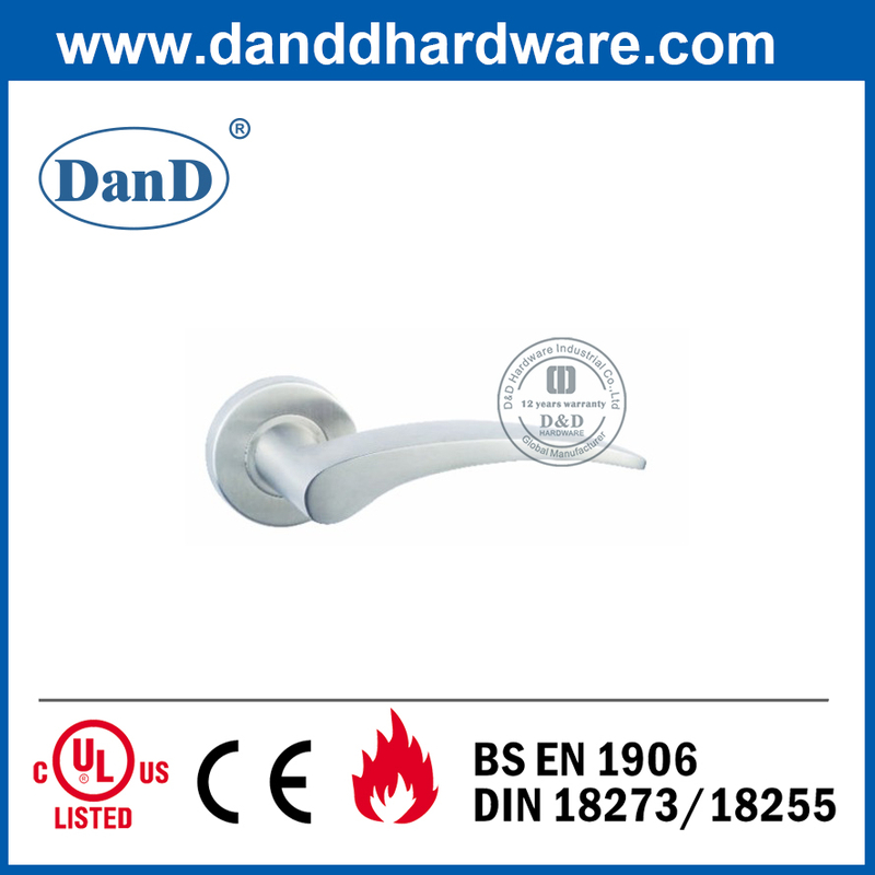 Thiết kế thời trang SS304 Tay nắm đòn bẩy cửa đúc rắn-DDSH015