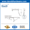 Bộ điều phối cửa đa năng bằng thép không tay cho cửa đôi- DDDR004