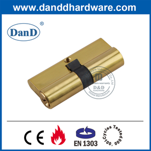 Xi lanh khóa đôi được đánh bóng bằng đồng thau EN1303 tốt nhất-DDLC003