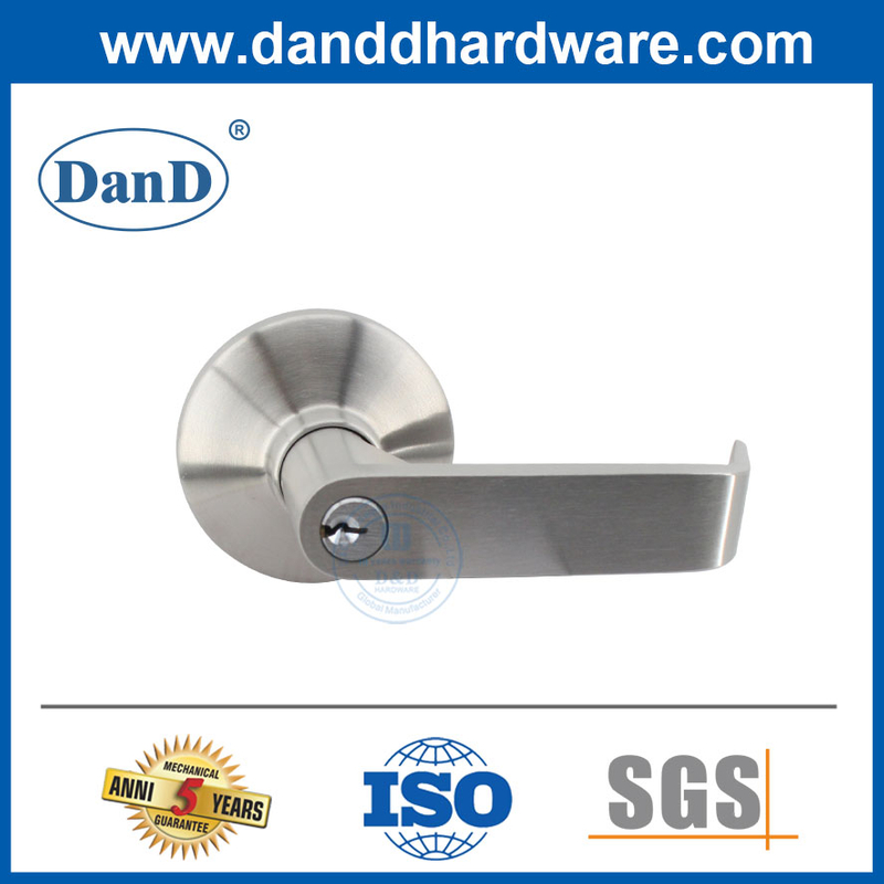 Khóa tay nắm cửa hạng nặng Hợp kim kẽm / Viền đòn bẩy bằng thép không gỉ cho Panic Bar-DDPD012-B