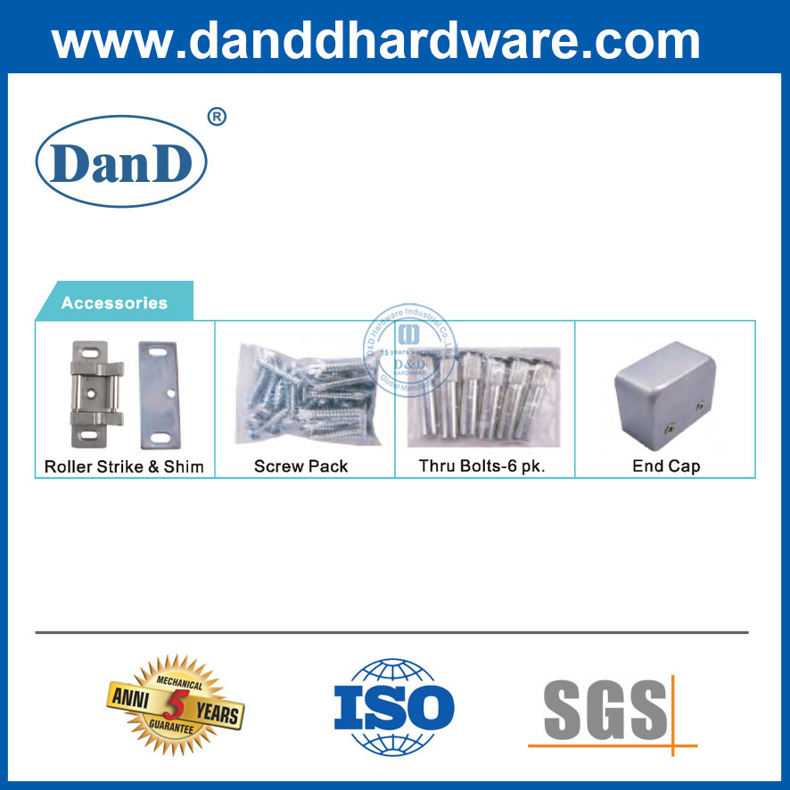 Thiết bị thoát hiểm khóa cửa khẩn cấp Nhà máy Trung Quốc Thanh đẩy cửa thương mại bằng thép-DDPD002