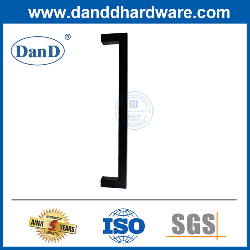 Tay nắm cửa trước bằng thép không gỉ Tay nắm cửa kính màu đen-DDPH034