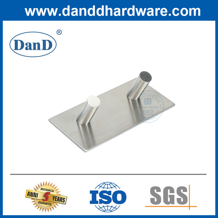 Móc treo tường phòng tắm màu bạc vàng Matte Black Coat Hooks Móc áo hiện đại-DDTC016