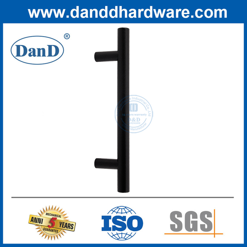 Tay nắm cửa kéo màu đen mờ Tay nắm cửa kính trượt bằng thép không gỉ-DDPH031