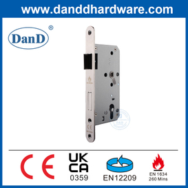Phần cứng cửa nội thất CE Mark Khóa cửa nội thất chống cháy bằng thép không gỉ-DDML009R-5572