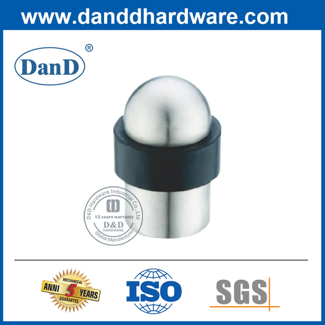 Nút chặn cửa thương mại tròn cao su bằng thép không gỉ-DDDS008