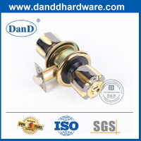 Khóa tay nắm cửa bằng hợp kim kẽm màu đen và vàng mờ-DDLK059