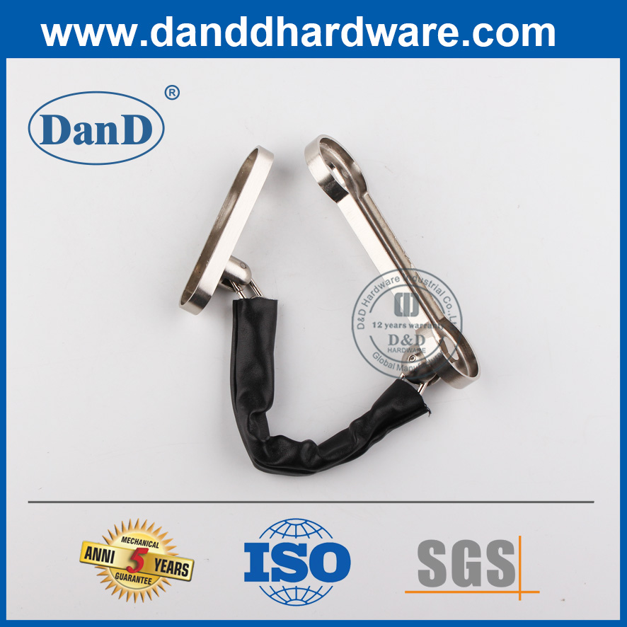 Hợp kim kẽm chất lượng cao Satin Niken hoàn thiện Chuỗi cửa chính-DDDG003