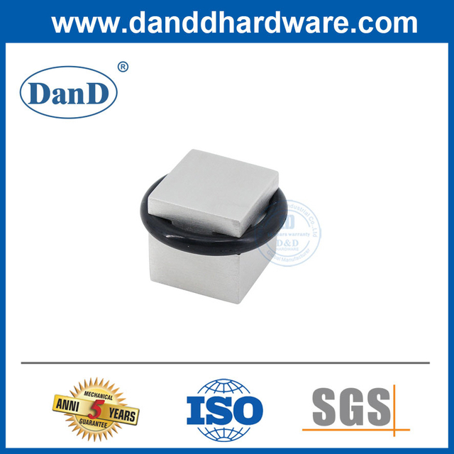 Tầng chặn cửa hình vuông nhỏ bằng thép không gỉ cho cửa gỗ-DDDS050