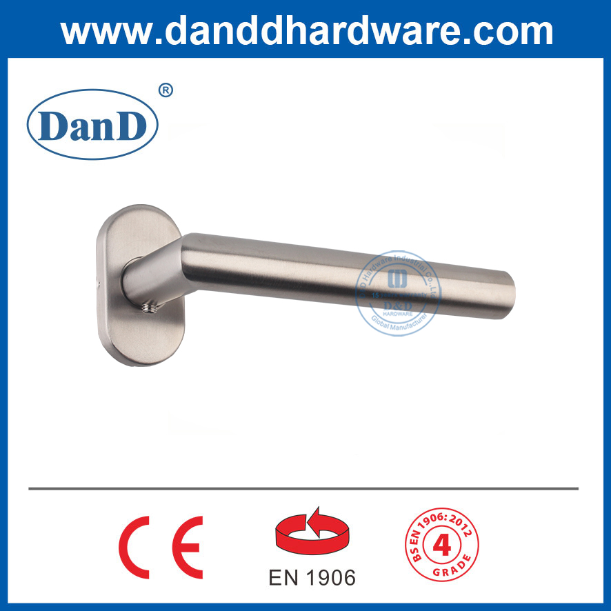 EN1906 Tay nắm cửa hình bầu dục hoa hồng cấp 4 Tay nắm cửa bằng thép không gỉ Lever-DDTH003