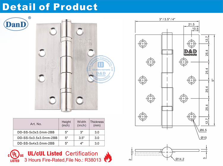Bản lề cửa UL
