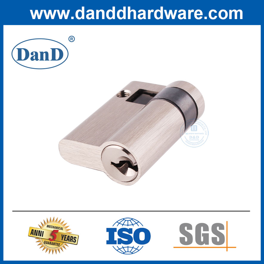 Khóa cửa xi lanh nửa xi lanh 45mm bằng đồng thau nguyên khối Các loại xi lanh khóa Euro-DDLC010