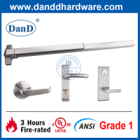 Thanh thoát hiểm phần cứng thoát hiểm bằng thép không gỉ UL ANSI có đòn bẩy Trim-DDPD003