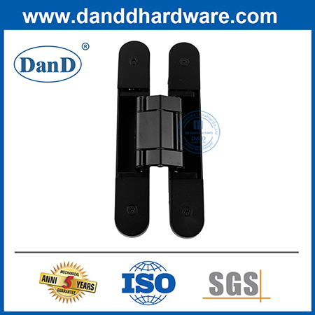 Bản lề cửa gỗ vô hình điều chỉnh 3D màu đen
