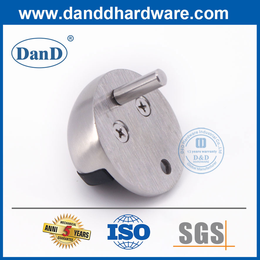 Nút chặn cửa ngoài trời nặng nửa vầng trăng bằng thép không gỉ Satin-DDDS001