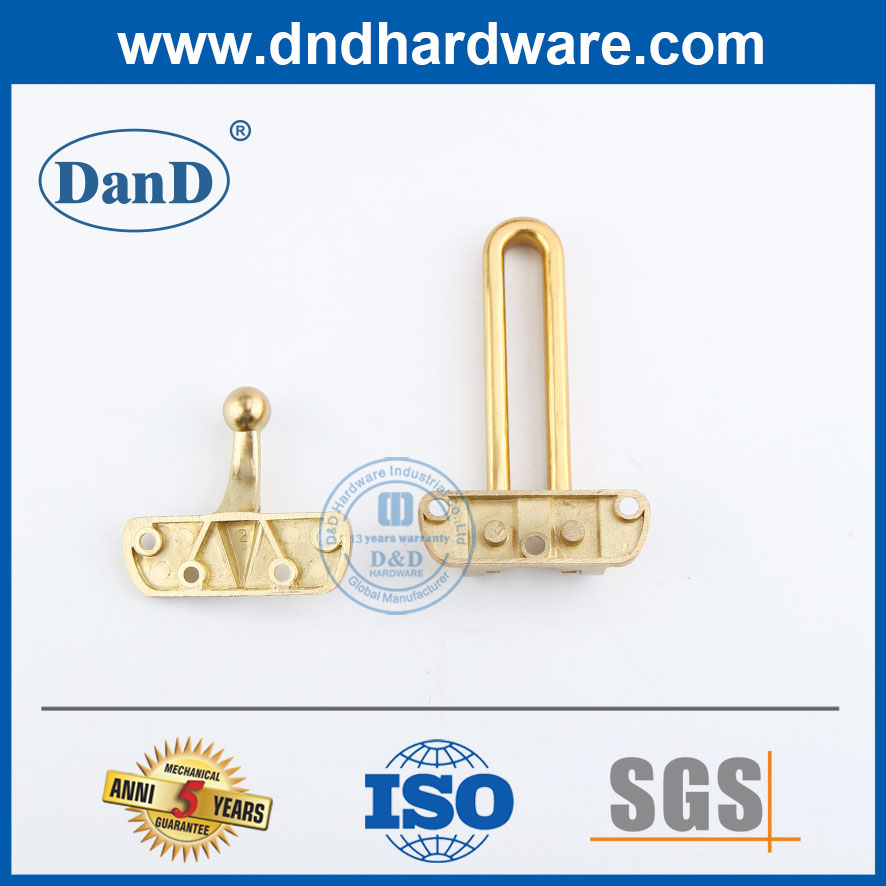 Bộ bảo vệ cửa an ninh hợp kim kẽm mạ vàng cho cửa phòng ngủ-DDDG001