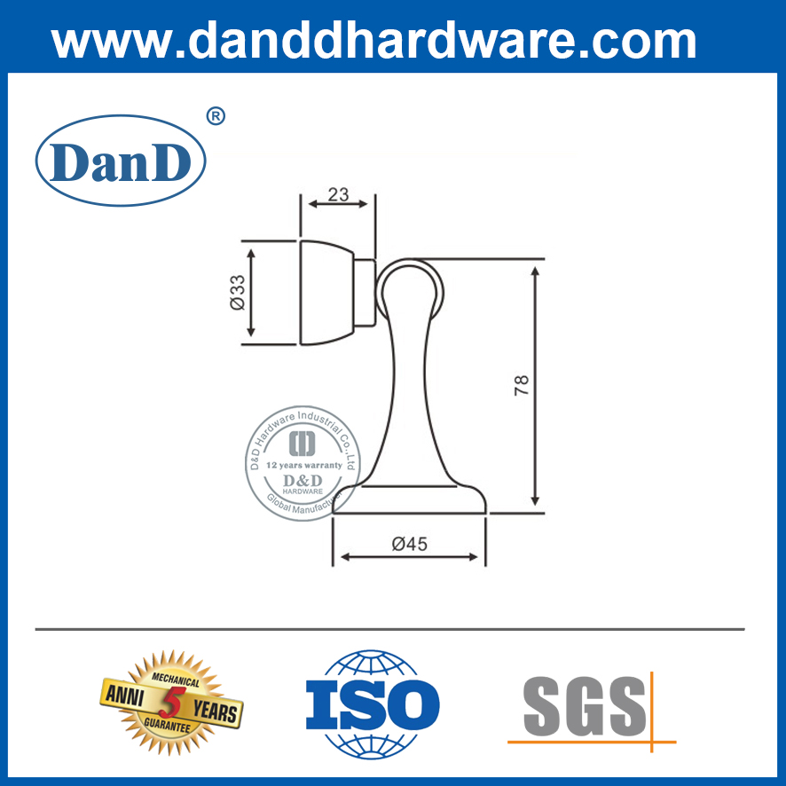 Cửa chặn thương mại từ hợp kim kẽm tốt nhất-DDDS027