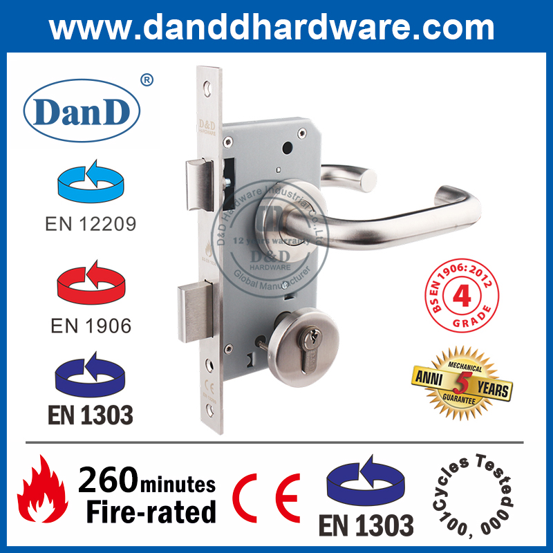Phần cứng cửa xây dựng được xếp hạng chống cháy bằng thép không gỉ CE UL-DDDH001