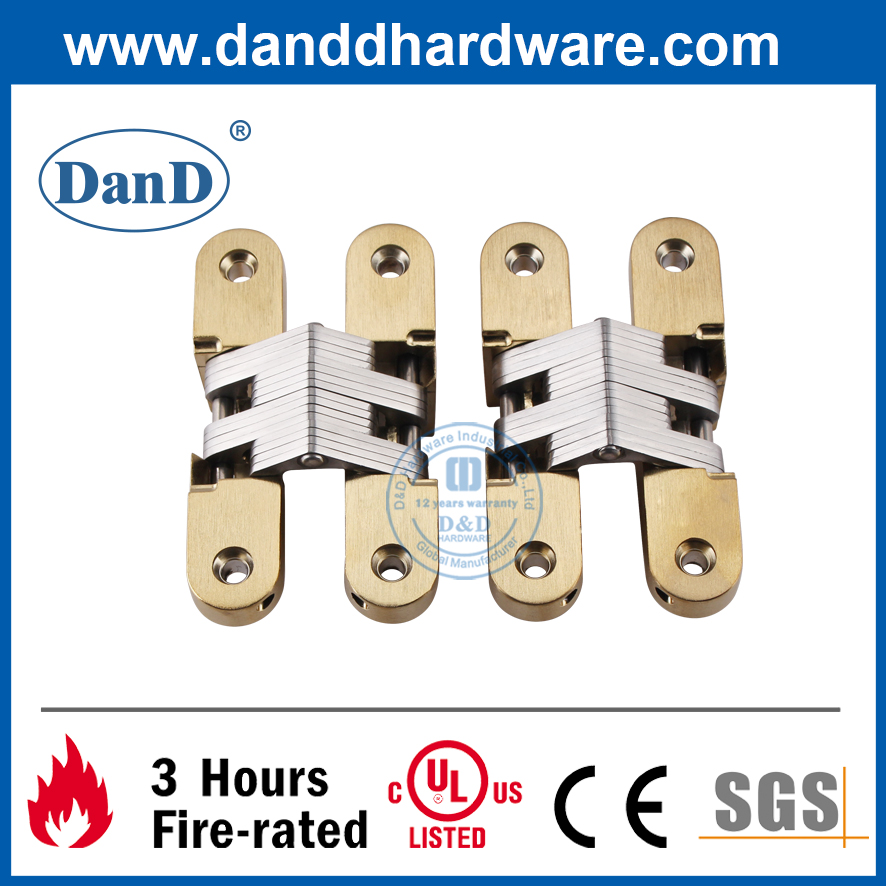 Chứng chỉ UL CE Phần cứng xây dựng bằng đồng thau Satin được xếp hạng chống cháy cho cửa gỗ-DDDH003