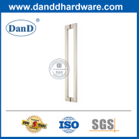 Tay nắm kéo hai mặt màu bạc SS304 cho cửa tòa nhà văn phòng-DDPH015